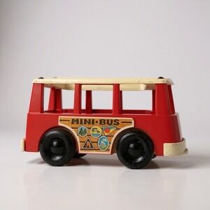 *VINTAGE* Fisher Price No Little People 1969 Mini Bus‎ Plastic Body